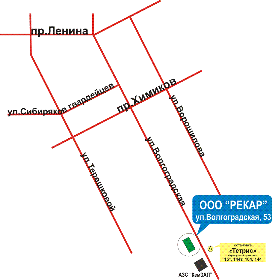 Схема проезда на Рекар